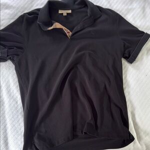 Burberry Black Polo Shirt Classic Design